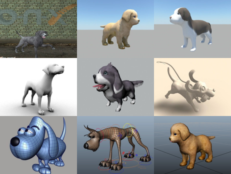Top 10 Maya Dog 3D Models – Day 23 Oct 2020