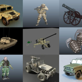 Кращі 10 Maya Військові 3D-моделі - день 23 жовтня 2020 року
