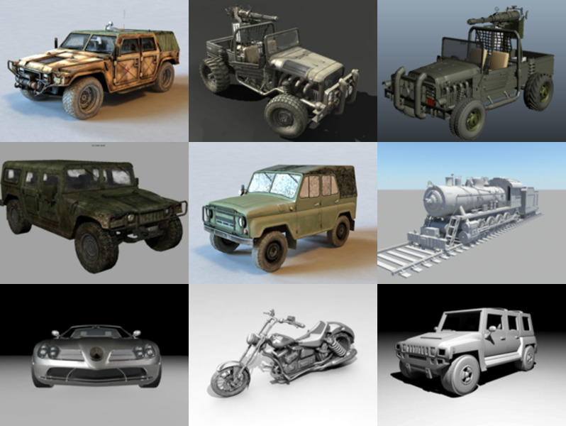 Top 10 Maya Transport 3D-modeller - dag 23. oktober 2020