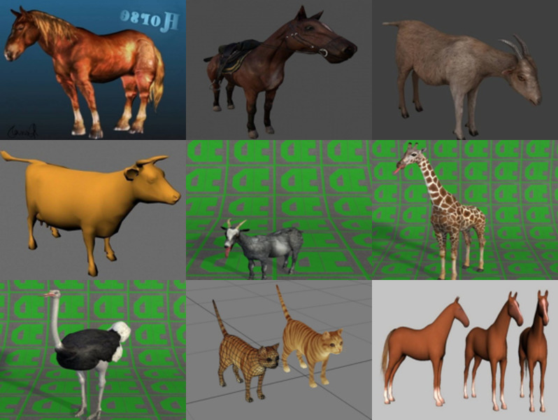 Top 10 Obj Farm Animals 3D Models – Day 21 Oct 2020