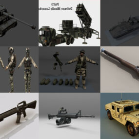 Top 10 Obj Vojenské 3D modely - den 21. října 2020
