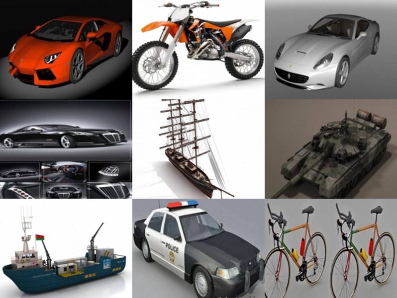 Top 10 Obj Vehicle 3D Models – Day 21 Oct 2020