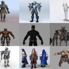 상위 12명의 기사 3D 모델 캐릭터 – 2020-44주