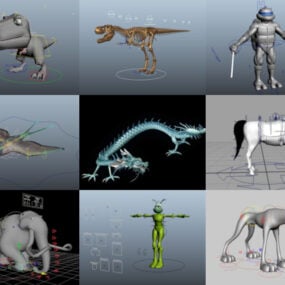 Top 12 Maya Rigged Modèles 3D - Jour 23 oct.2020