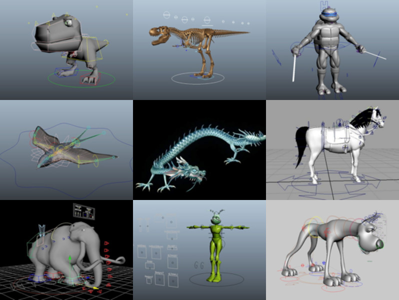 Top 12 Maya Rigged 3D Μοντέλα - Ημέρα 23 Οκτωβρίου 2020
