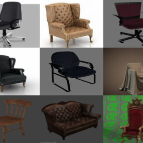 Кращі 12 Obj 3D-моделі крісла - День 21 жовтня 2020 року