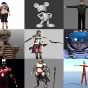 Кращі 12 Obj 3D-моделі персонажів - День 21 жовтня 2020 року