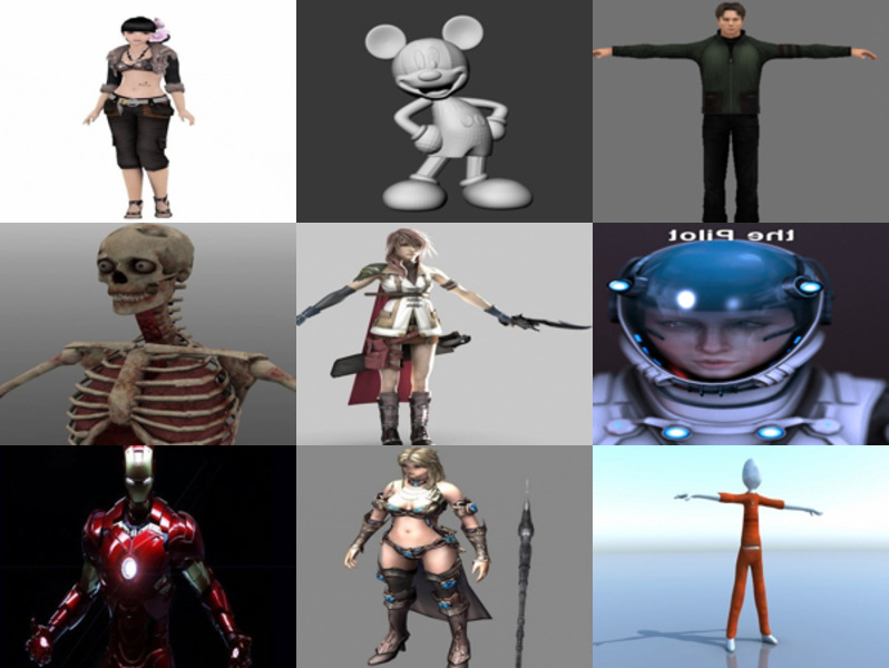 Top 12 Obj Character 3D Models – Day 21 Oct 2020