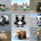 Коллекция 12 лучших 3D-моделей панды - неделя 2020-44