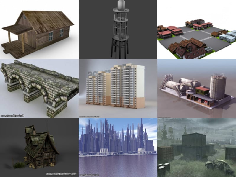 Top 20 Obj Architecture 3D Models – Day 21 Oct 2020