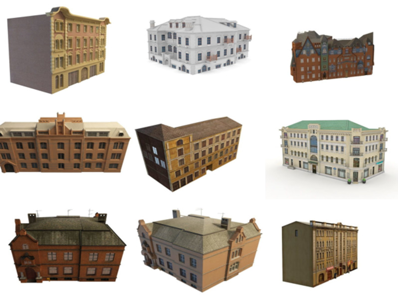10 Ancient Apartment Gratis 3D-modellencollectie