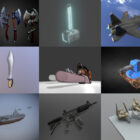 10 Blender Vapen 3D-modeller – vecka 2020-44