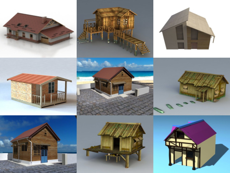 10 darmowych modeli domków w 3D