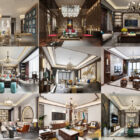 10 interior de la sala de estar china 3ds Max escena - Semana 2020-45