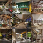 10 Kaffe Restaurant Interiør 3ds Max Scene - Uge 2020-45
