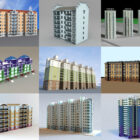 10 Condominium Building Free 3D -mallikokoelma