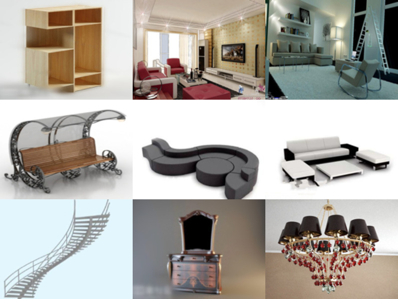 10 Furniture Free 3D Models Collection - Week 2020-46 - Open3dModel