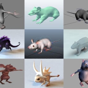 10个免费的Rat 3D模型收藏