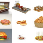 Bộ sưu tập 10 mô hình 3D miễn phí về đồ ăn thực tế - Tuần 2020-46