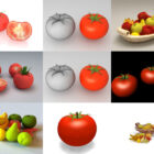Kolekcja 10 realistycznych modeli pomidorów 3D