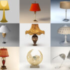 Collection de 10 modèles 3D gratuits de lampes de table - Semaine 2020-45