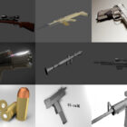 12 Blender Modele pistoletów 3D – tydzień 2020-44