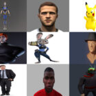 12 Персонаж 3D BlendМодели: девушка, мужчина, робот, аниме, мультфильм и реалистичный стиль