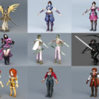 12 Woman Warrior Free 3D Models Collection – Vecka 2020-45