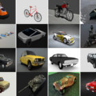 20 Blender 3D modely vozidel – týden 2020–44