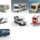 7 Camper Vans Collection de modèles 3D gratuits