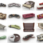 Коллекция 20 лучших бесплатных 3D-моделей диванов - неделя 2020-45