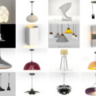 20 modelos 3D sin lámpara minimalista - Colección de muebles de iluminación modernista