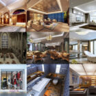 10 واقعیت رایگان را بارگیری کنید 3ds Max صحنه های داخلی: اتاق نشیمن ، سالن ، رستوران ، حمام ، دفتر ، فروشگاه.