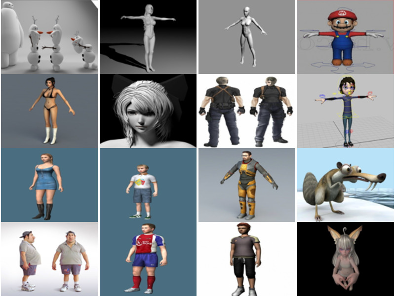 Top 20 Maya Character Free 3D Models 2021 - Open3DModel
