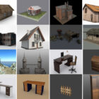 Top 20 FBX Kostenlose 3D-Modelle: Architekturgebäude, moderne Möbel
