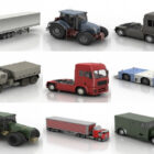 10 Truck Vehicle Free 3D Models: Carriage Trailer, Tractor, Truck