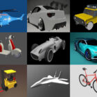 11 Free Blender Vehicle 3D Models: Car, Airplane, Ship, Bike