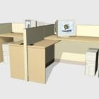 Two Person Office Desk Workspace