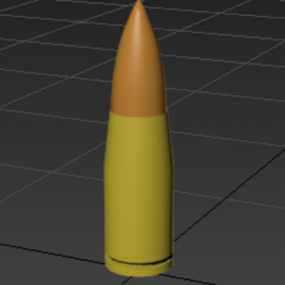 3d модель патронної кулі НАТО