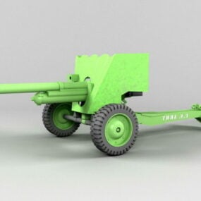 Arme de canon de l'armée modèle 3D