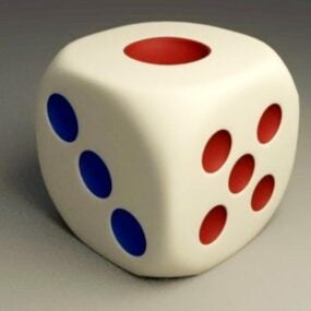 6 Sided Dice Ball 3d model