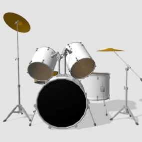 Seven Piece Drum Set 3d model