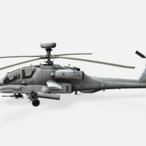 Oh-6a Cayuse Light Observation Helicopter 3d model