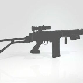 Ak308枪步枪3d模型