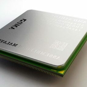 CPU Amd Athlon İşlemci 3d modeli