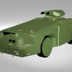 Modelo 3D do veículo blindado de combate Apc