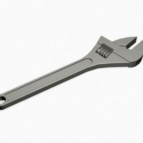 Adjustable Wrench Household 3d model