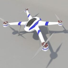 Drone Low Poly 3d model