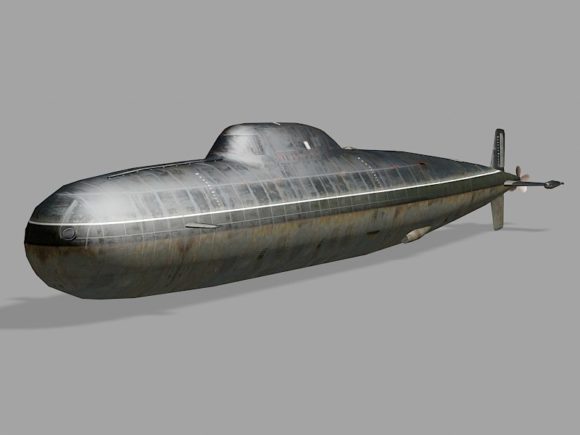 Atomgetriebenes Angriffs-U-Boot