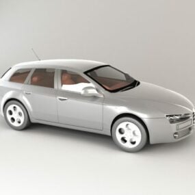 अल्फा रोमियो 159 स्पोर्ट्स कार 3डी मॉडल
